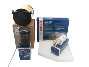 Audi A3 1.6 Petrol Service Kit Oil Air Fuel Cabin Filter 03 to 13 BOSCH 102BHP - Picture 1 of 7