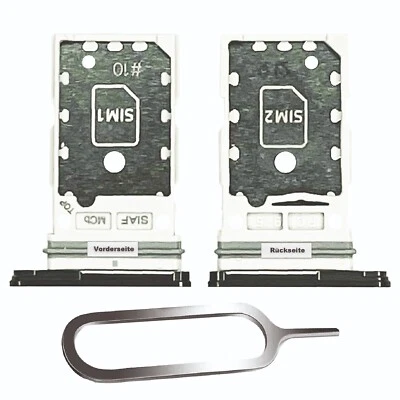 MARKENLOS SAMSUNG GALAXY S23 ULTRA 5G SIM KARTEN HALTER TRAY ADAPTER FACH SLOT SCHWARZ