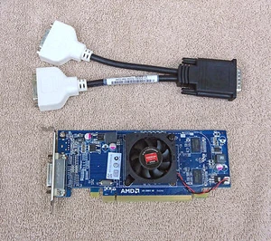 HP AMD Radeon HD 6350 512MB Video Card DMS-59 Low Profile w/ Cable 637995-001 - Picture 1 of 1