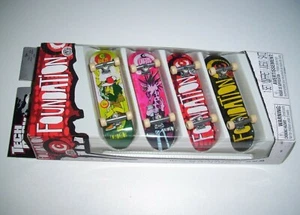 TECH DECK 4 x BASE 96 mm ZINGERBOARDS 2011 SPINMASTER NUEVO - Imagen 1 de 2
