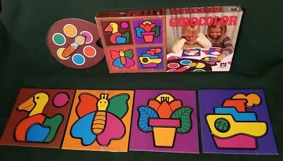 Vintage Girocolor Puzzle Color learning game 1980s by Diset #3001 - Image 1 of 4