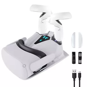 VR Charging Stand &Dock for Oculus Quest 2 with Rechargeable Battery - Picture 1 of 29