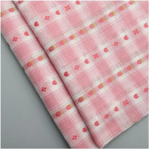 Jupe En Tissu En Coton À Motif Jacquard Fraise Floral Matériau Pour Couture - Bild 1 von 10