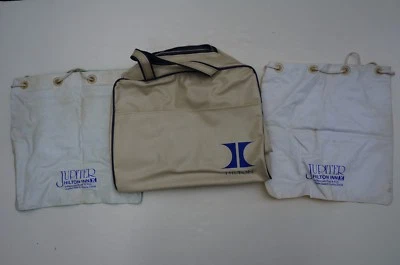 Lot of 3 Vintage Carry On Travel bag "JUPITER HILTON BAG" Extremely RARE Collect - Image 1 of 4