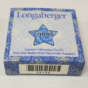 Longaberger 2000 Century Celebration Tie-On Ornament Porzellan Accessoire #36196 - Bild 1 von 4