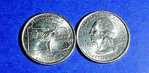 1999-P "PENNSYLVANIA" STATEHOOD QUARTER UNCIRCULATED LOW PRICE RANDOM PICK Cover