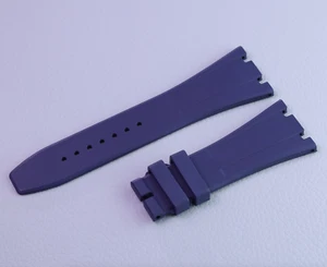 GENUINE AUDEMARS PIGUET ROYAL OAK OFFSHORE Watch Rubber Strap Blue 26mm 28mm AP - Picture 1 of 7