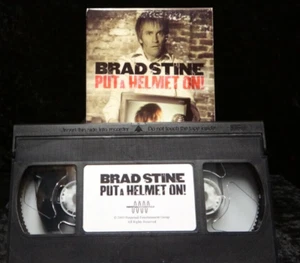 VHS Brad Stine ๐ผ Put A Helmet On! Comedy 2003 - Picture 1 of 3