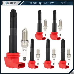 6 Pcs For 2011-2016 Porsche Panamera 3.6L V6 Ignition Coil and Spark Plug UF660 - Picture 1 of 18