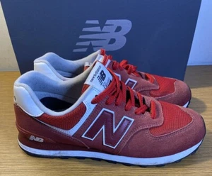 New Balance ML574SS0 Clásico Rojo Gamuza Tenis Hombre’s Talla 10D - Imagen 1 de 7