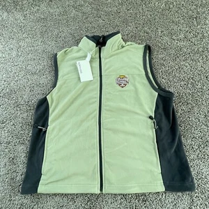 North End Vest Womens Extra Large Green College Football Sleeveless Zip Ladies - Picture 1 of 8