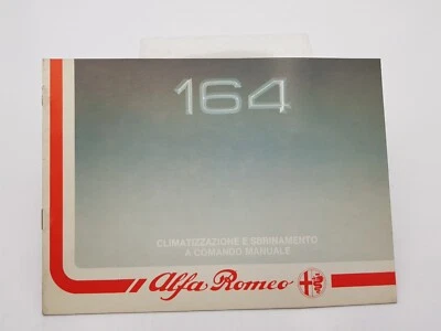 Libretto manuale uso e manutenzione Alfa Romeo Alfa 164 climatizzatore ediz 1988 - Immagine 1 di 4