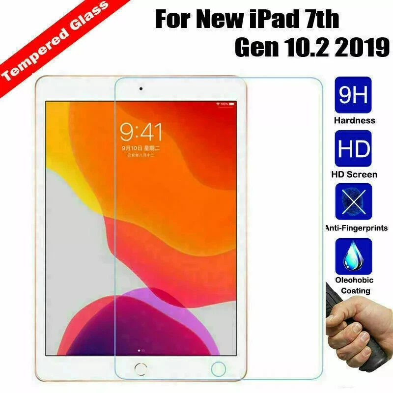 For Apple iPad Pro 10.2" 7th Gen 2019 2020 2021 TEMPERED GLASS Screen Protector - Image 1 of 4