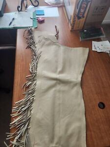 Weatern Chaps Leather Sand Size Adult Small