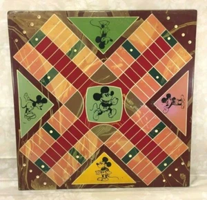 Vintage Mickey Mouse Disney Spielbrett aus Schieferfliese Parcheesi/Schach Dame - Bild 1 von 12
