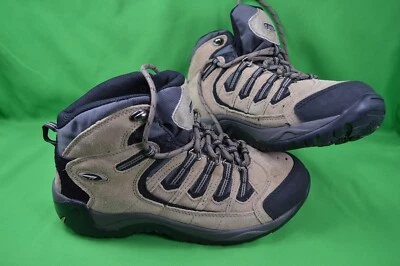 Hi Tech женщин туристические ботинки, туфли, желтовато-коричневый замши, размер 6, бывшие в употреблении - Изображение 1 из 4