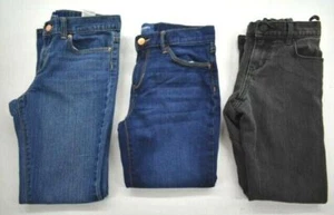 3 Old Navy Kid Girls Straight Skinny Bootcut Leg 5-Pocket Denim Jeans 10 Tall - Picture 1 of 7