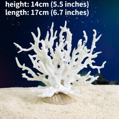 1X Coral Artificial Pecera Paisaje Decoración Planta Acuario Adorno Subacuático Foto 1 de 4