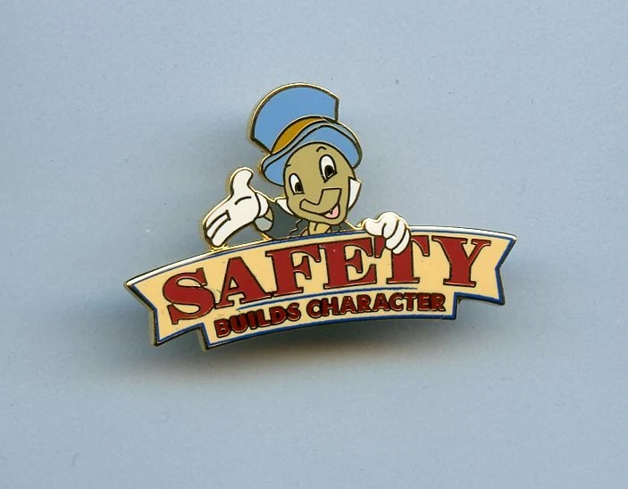 Prendedor de premio Disney Pinocho Pequeño Cricket Seguridad Construye Personaje Elenco Difícil de encontrar Foto 1 de 1