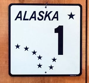 Alaska Alcan Seward State Highway 1 sign - Picture 1 of 1