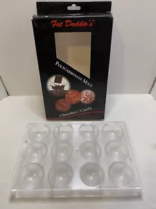 Fat Daddio's Polycarbonate 2” Round Chocolate Bomb Candy Mold 1” Deep - Picture 1 of 7