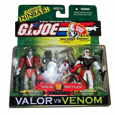 G.I. Joe Cobra Ninjas - Cobra Slash & Cobra Slice - Valor vs Venom 2004 Hasbro Foto 1 de 4