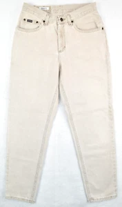 Womens Riders Denim Jeans Mid Rise Regular Tapered Light Wash Beige Size 30x30 - Picture 1 of 12