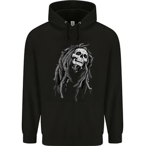 Reggae Music Skull Jamaica Childrens Kids Hoodie - Picture 1 of 3