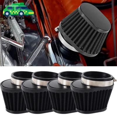 4x Motorcycle High Flow Air Filter 55mm For Motocross Scooter Air Pods Cleaner - Image 1 of 4