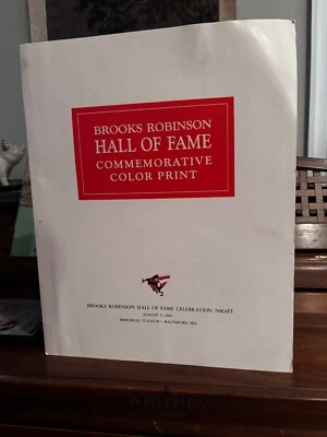 Brooks Robinson Hall of Fame Commemorative Color Print -Celebration Night 8/5/83 - Image 1 of 4