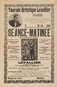 Affiche ancienne originale - Nicolitch - Levallier - Tournée spectacle magique - Circa 1940 - Photo 1/5