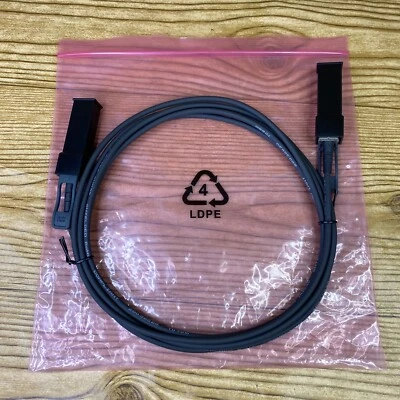 NEW Genuine Cisco MA-CBL-TA-3M Meraki 10 GbE Twinax Cable with SFP+ Modules 3M - Image 1 of 4