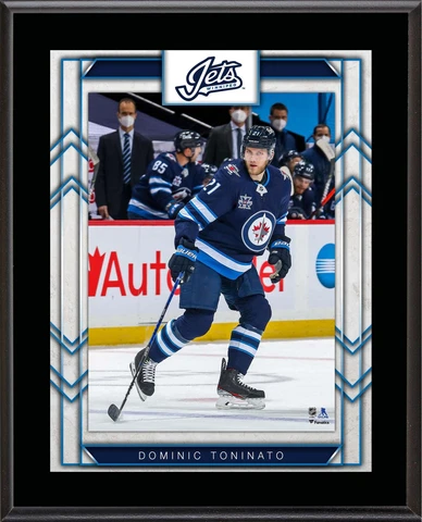 Dominic Toninato Winnipeg Jets 10.5" x 13" Sublimated Player Plaque Cover