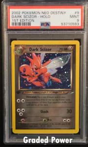 Neo Destiny 1st Edition Dark Scizor PSA 9 HOLO (0593) 9/105 Pokémon - Bild 1 von 1