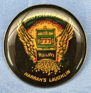 ENAMAL HARRAH’S LAUGHLIN BORN TO LET IT RIDE PIN - Picture 1 of 3