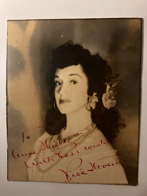 Sexy RISË STEVENS como CARMEN Auténtica Firmada Años 40 Sensual Foto Bizet Opera Foto 1 de 4