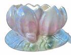 1930’s Clarice Cliff Pink Water Lily Lotus Bowl Vase In Excellent Condition
