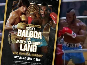 Rocky Balboa Vs Clubber Lang Poster - Stallone - Rocky 3 - Rocky Poster - Picture 1 of 6