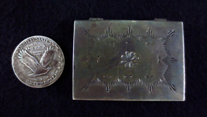 Vintage Navajo Pill Box - Sterling Silver