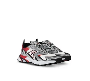 LOUIS VUITTON RUNNER TACTIC SNEAKER IN RED MULTI SIZE U.S.A 10.5 "EU EXCLUSIVE" - Picture 1 of 5
