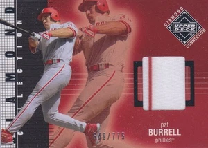 PAT BURRELL 2002 Upper Deck Diamond Connection 2 color WORN JERSEY #549/775 - Picture 1 of 1