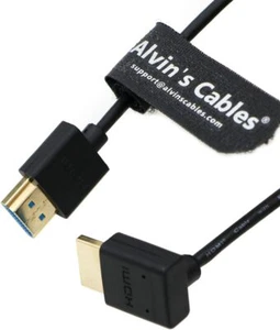 8K 2.1 Cable for Atomos Ninja V Monitor Straight High Flex HDMI 45cm SYNC Black - Picture 1 of 6