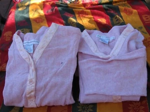 ONE/TWO pair(s) Crabtree & Evelyn Blush Rose 100% Cotton PJ Sets NWOT Size Small - Picture 1 of 12