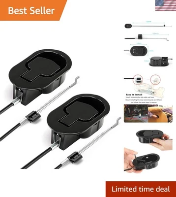 Universal Recliner Handle Replacement with Cable - Black - Image 1 of 4