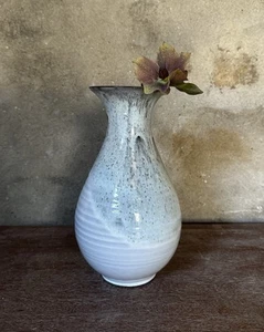 Vintage Becky Nelson 'Head of Clay' Studio Pottery Grey Vase 23cm Tall - Picture 1 of 9