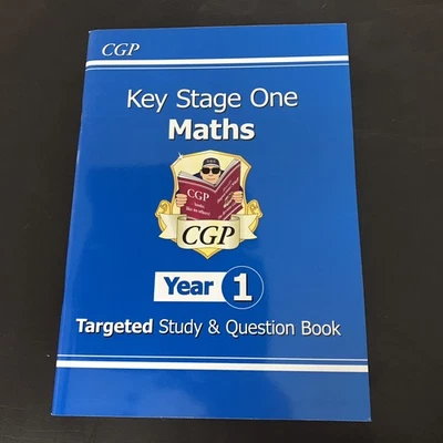 KS1 Year 1 Maths Targeted Study and Question Book with Answer Ages 5-6 CGP - Image 1 of 2
