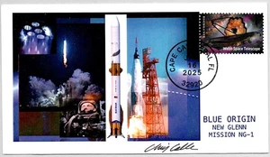 BLUE ORIGIN NEW GLENN SPACE MISSION NG-1 1/16/202COVER ARTIST CHRIS CALLE SIGNED - Picture 1 of 1