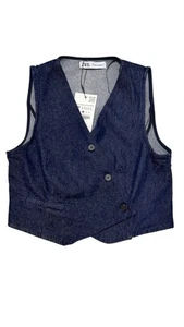 ZARA ZWEIREIHIGE JEANSWESTE GR. M 6929/271/443 - Bild 1 von 7
