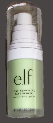 e.l.f. Tone Adjusting Face Primer  gree (83402) .47 fl. oz./14ml NEW - Image 1 of 3