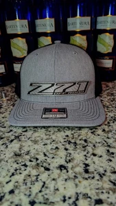 Z71 Off-Roading Hat – Silver Carbon Fiber Leather Patch – Richardson 112 Hat - Picture 1 of 1